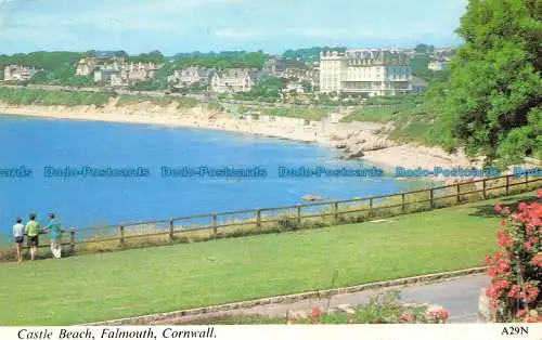 R153166 Castle Beach. Falmouth. Cornwall. Harvey Barton. 1977