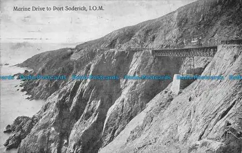 R151844 Marine Drive nach Port Soderick. I.O.M. Rowell. 1922