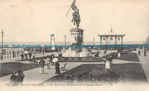 R151214 Boulogne sur Mer. Die Terrasse des Boulevard Sainte Beuve. LL. Nr. 139. 192