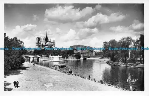 R151250 Paris. La Cote und Notre Dame. C.A.P. RP