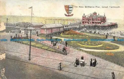 R151911 Der neue Brittania Pier. Tolles Yarmouth. A. S. Cooper. 1909