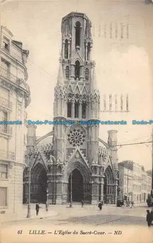 R152581 Lille. Die Herz-Jesu-Kirche. ND. Nr. 61