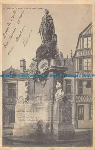 R152587 Rouen. Jeanne d Arc Brunnen. Nr. 60. 1903