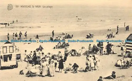 R151930 Knocke s Mer. Der Strand. Albert. Nr. 39