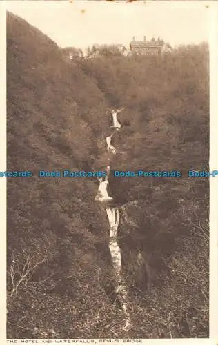 R152641 Das Hotel und die Wasserfälle. Teufelsbrücke. F.P. Lichtfoot