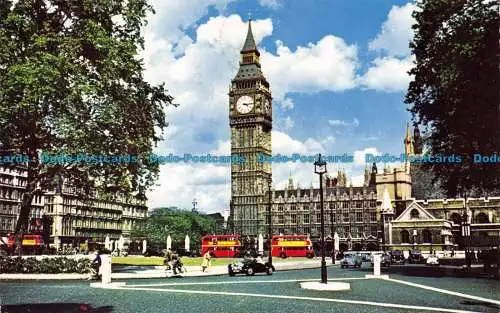 R153320 Big Ben und Parliament Square. London. 1962