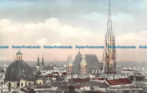 R153342 Wien. Panorama mit Stephansdom. S. RP