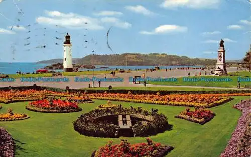 R153356 Der Hoe Smeaton Tower und Drakes Island. Plymouth. Sellicks. 1970