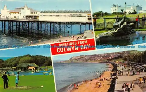 R153357 Grüße aus Colwyn Bay. Multi-View. Dennis. 1977