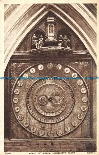 R152035 Brunnenkathedrale. Lightfoots Uhr. Frith. 1947