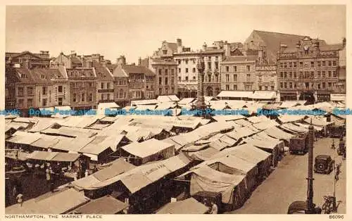 R154048 Northampton. Der Marktplatz. Photochrom. Nr. 86096