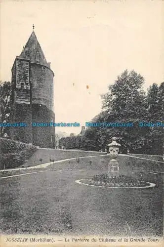 R152137 Josselin. Das Parterre du Chateau und der Grande Tour. J. Sorel