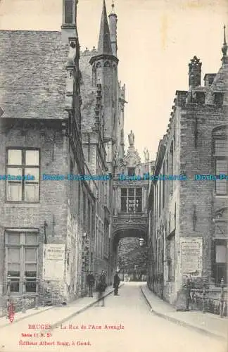 R152175 Brügge. Die Rue de l Ane Bleugle. Albert Sugg