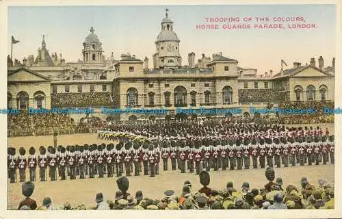 R153523 Truppe der Farben. Parade der Pferdewächter. London