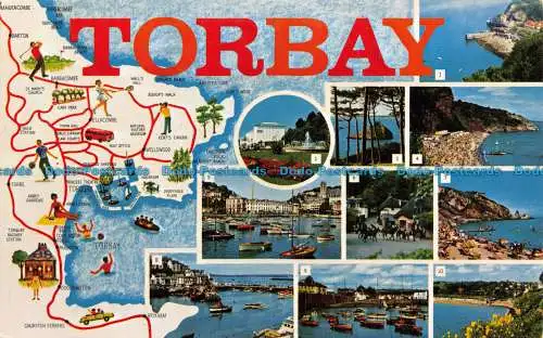 R153525 Torbay. Eine Karte