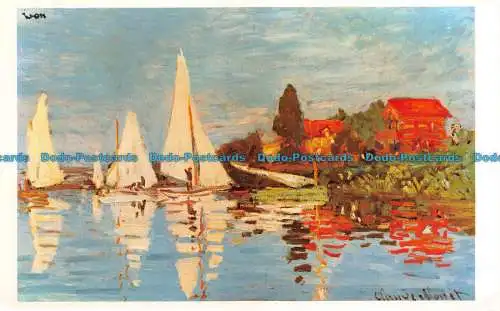 R153604 Regatta in Argenteuil. Claude Monet