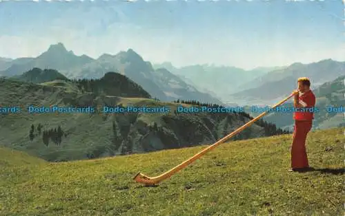 R153607 Auf dem Rinderberg bei Zweisimmen. Photoglob. 1965