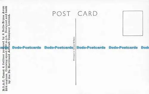 R154210 B.O. A.C. Comet 4 Jetliner