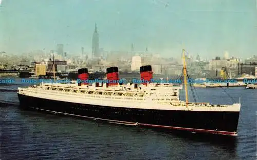 R153636 R.M.S. Queen Mary. Cunard Line. Lachs. 1967