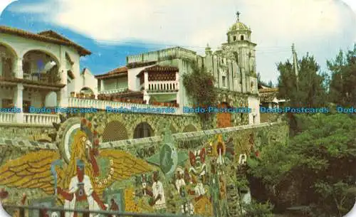 R153055 Hotel Posada da la Mision Wandbild von Juan O Gorman. Taxco. Gro Mexico