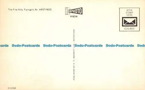 R153062 Die Feuerhügel. Fairlight. Nr. Hastings. D.V. Bennett