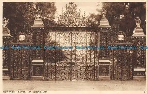 R154277 Norwich Gates. Sandringham. Gravur