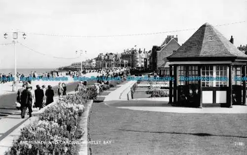 R154289 Promenade und Gärten. Whitley Bay. Lachs. RP