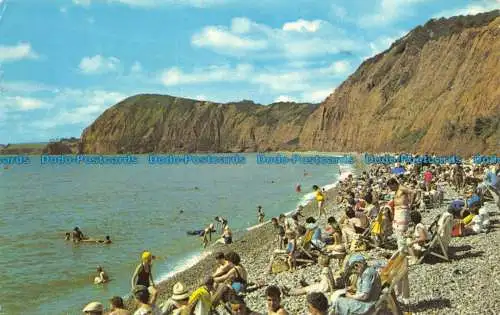 R153738 Western Beach. Sidmouth. 1971