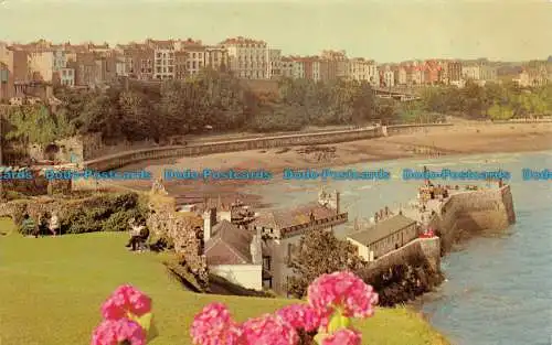 R153120 Tenby. North Beach von Castle Hill. Bogen. 1973