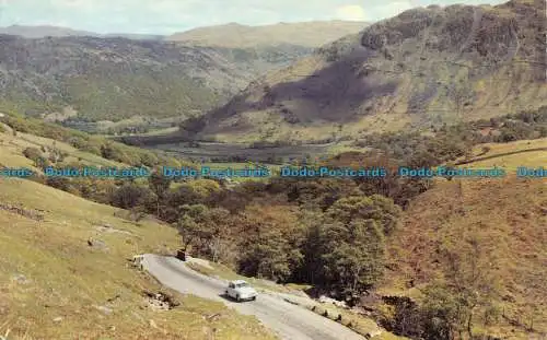 R153801 Der English Lakes Honister Pass und Borrowdale Valley. Sanderson und Dix