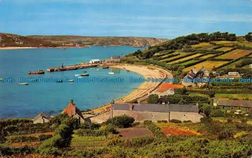 R153821 Neuer Hafen von Grimsby. Tresco Scilly. F.E. Gibson