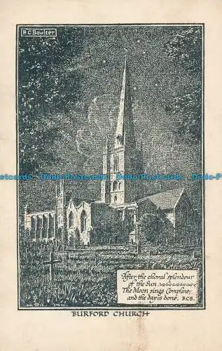 R154425 Burford Church. 1947