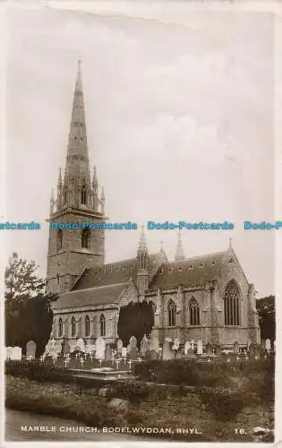 R154428 Marmorkirche. Bodelwyddan. Rhyl. Excel. RP. 1947