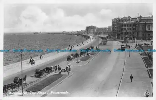 R154438 Alexandria. Die Strandpromenade. RP