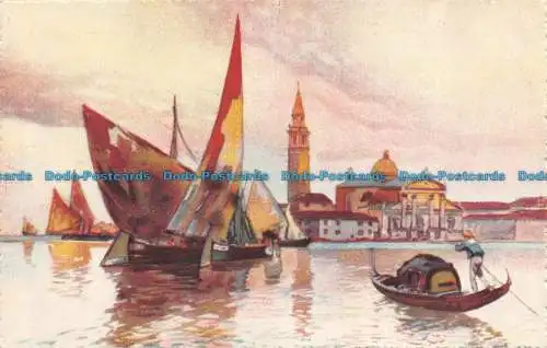 R154476 Venedig. Insel S. Georg. A. Kroketten