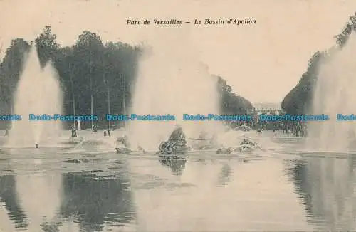 R154520 Parc de Versailles. Das Becken des Apollo. 1909