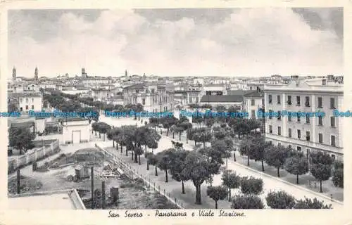 R154625 San Severo. Panorama und Bahnhofsstraße. Caesar Haar