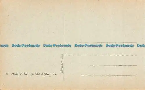 R154637 Port gesagt. Arabische Stadt. LL. Nr. 15