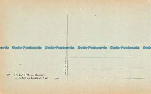 R154638 Port gesagt. Suezkanalbüro. LL. Nr. 70