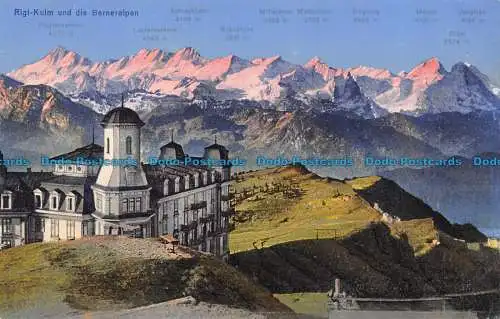 R154693 Rigi Kulm und die Berneralpen. E. Goetz