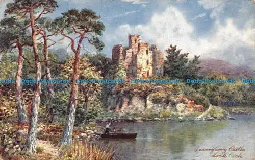 R154719 Invergarry Castle. Loch Oich. Tuck. Öle. 1910