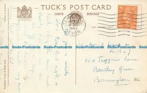 R154847 Meeresmauer. Teignmouth. Tuck. 1948