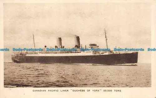 R154856 Canadian Pacific Liner. Herzogin von York