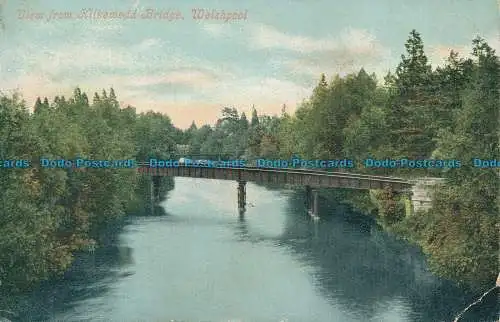 R154859 Blick von der Kilkewedd-Brücke. Welshpool. Valentinstag. 1906