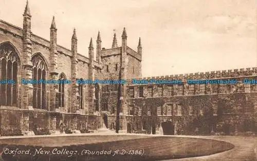 R154886 Oxford. Neues College. Frith