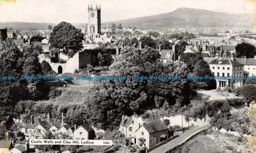 R154948 Burgmauern und Clee Hill. Ludlow. Nr. 9466. RP