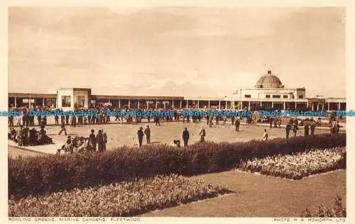 R154986 Bowling Greens Marine Gardens. Fleetwood. H.S. Howorth