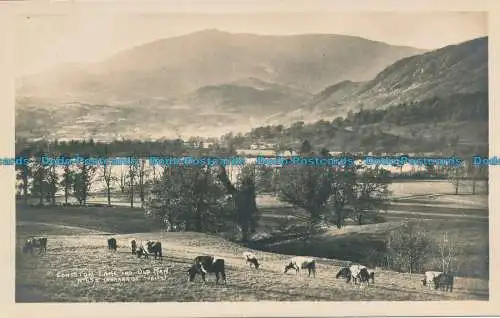 R155183 Coniston Lake und Old Man. Abraham. Nr. 655. RP