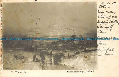 R155188 Abendstimmung. Holland. D. Thomassin. A. Ackermann. 1901