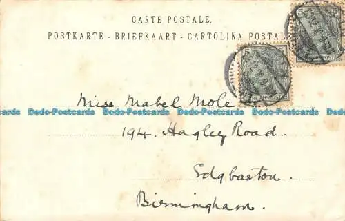 R155194 Alte Postkarte. Fischer. 1900